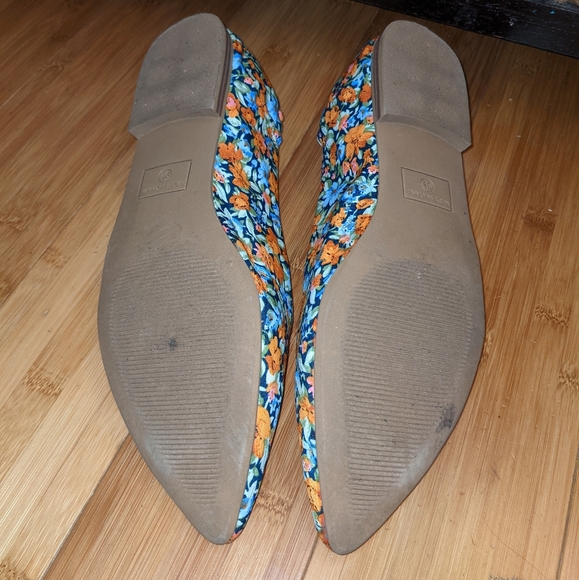 -KAARI blue- Pointed toe✨Floral🏵️Flats🥿 - Picture 3 of 4